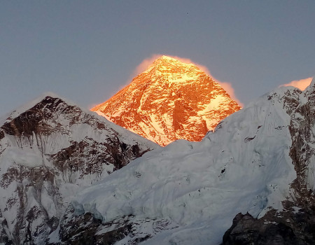 Sunbathing Everest